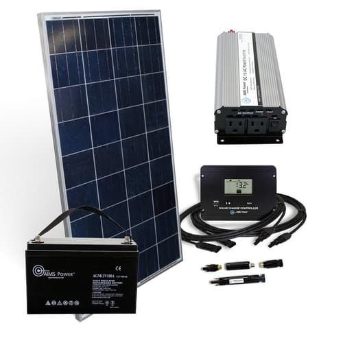 (image for) AIMS Power, KITD-800W190W, 190 Watt Solar With 800 Watt Inverter 12V